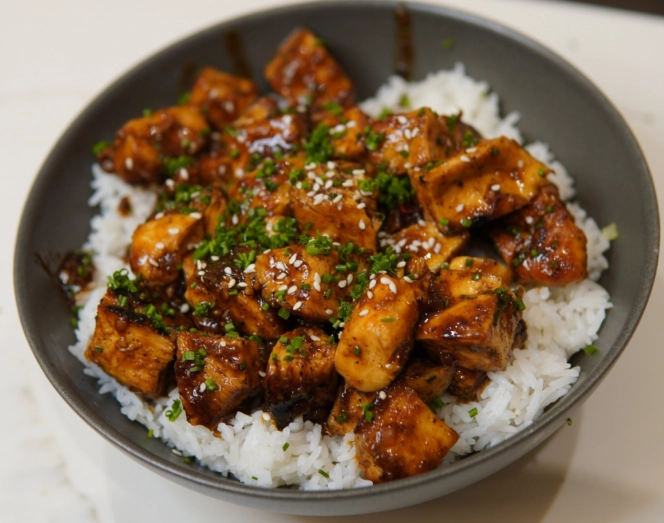 Japanese chicken rice bowl Japanese chicken rice bowl