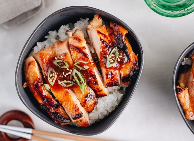 Japanese chicken rice bowl Japanese chicken rice bowl