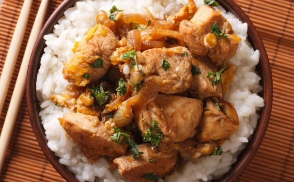 Japanese chicken rice bowl Japanese chicken rice bowl