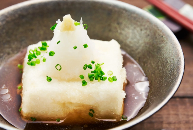 Vegan agedashi tofu