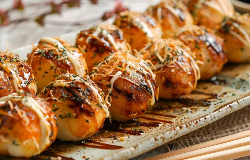 What are the two sauces on takoyaki?
