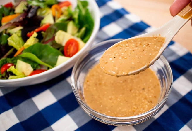 homemade sesame salad dressing