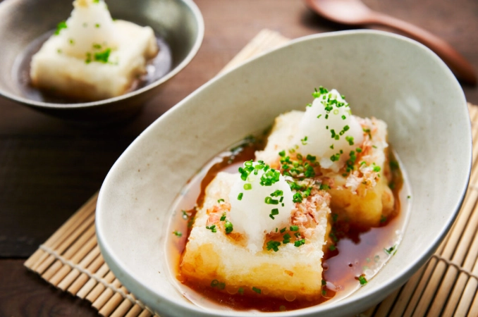 crispy agedashi tofu