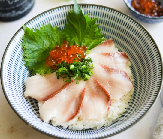 how to eat buri sushi