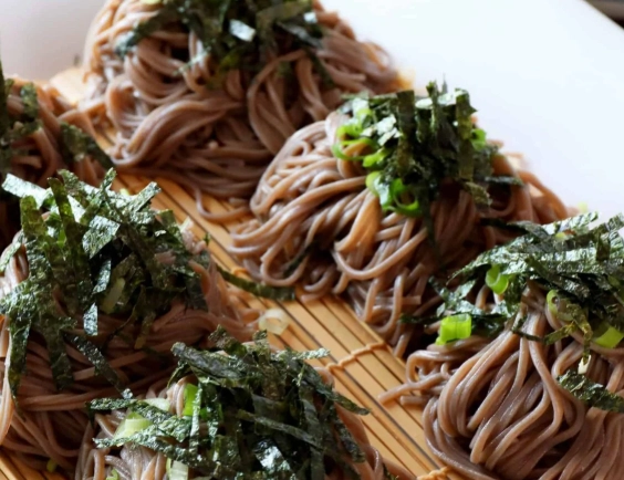 homemade soba noodles