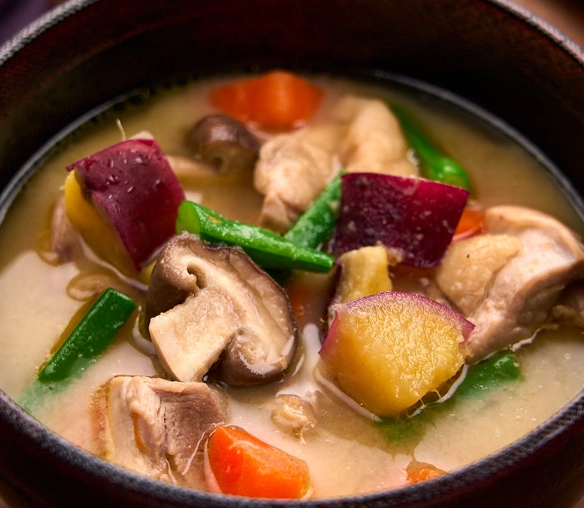 easy miso soup with chicken