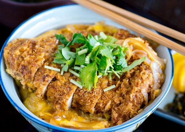 Japanese pork cutlet bowl Japanese pork cutlet bowl