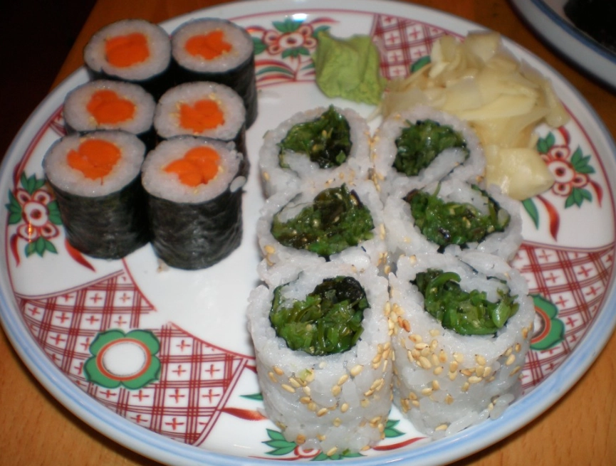 Japanese pickled radish roll Japanese pickled radish roll